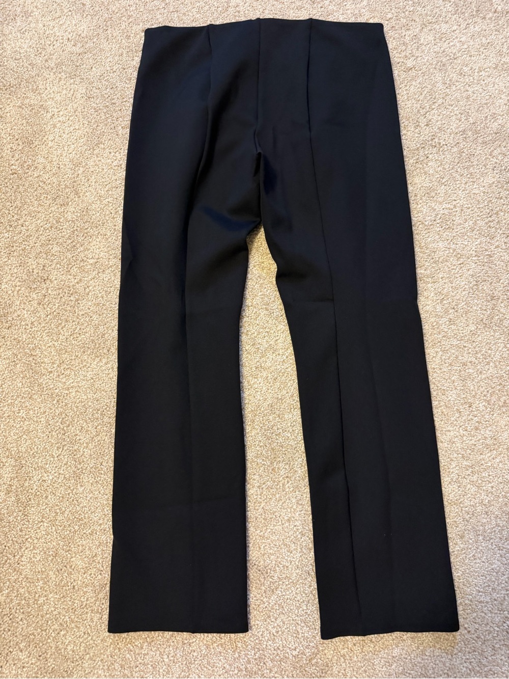 THE ROW black crop ankle straight leg trouser pants size large - Picture 2 of 6